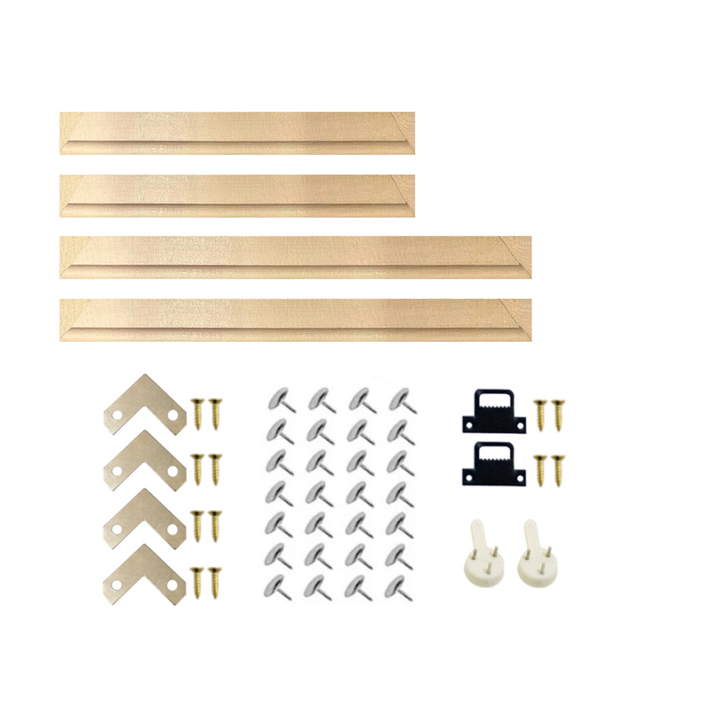 60x90 50x70 40x60 Natural Wooden For Canvas Diamond Painting Picture Poster Wall Frame Home Decor H260306