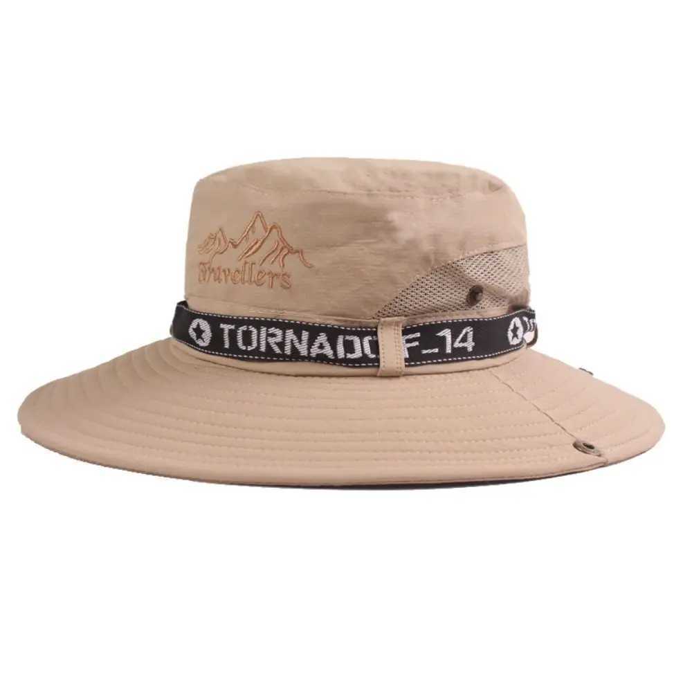 Bucket Hat Fishing Camping Hiking Sun Hat Summer Sun Hat Bucket Hat UV Protection Wide Brim Y250707