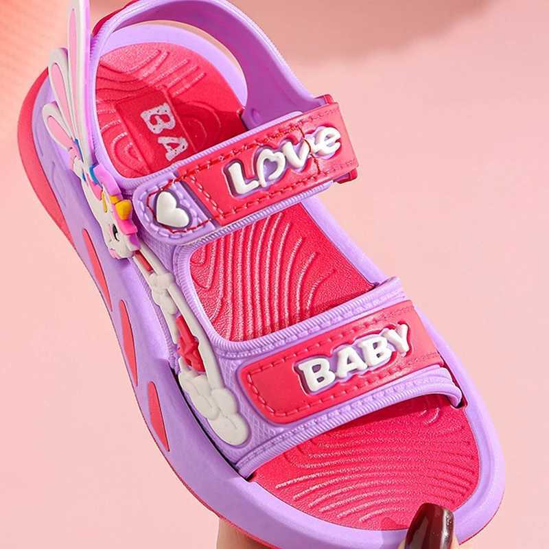 Girls Sandals Summer New Cute Princess Sandals Beach Shoes Soft Sole Girls Sports Children Sandals z250708IQ2N