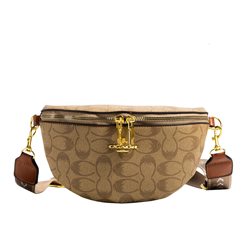 Designer 2025 New Simple Fashion Shoulder Crossbody Wide Strap Chest Waist Trendy Light Luxury Women's Bag