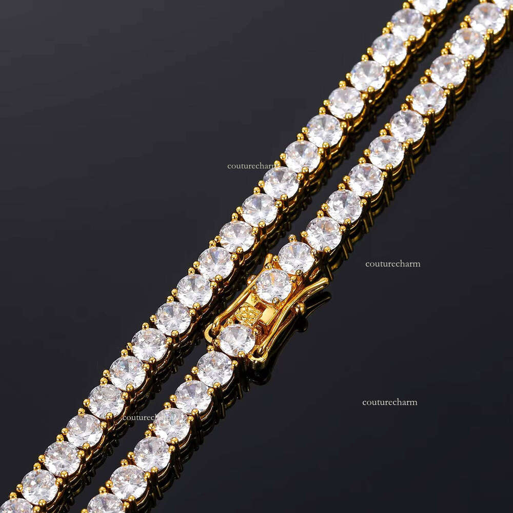 18mm Pure Sier Diaspore Tennis Necklace Tested Passed Sparkling High-end Jewelry with GRA Certificate Chain