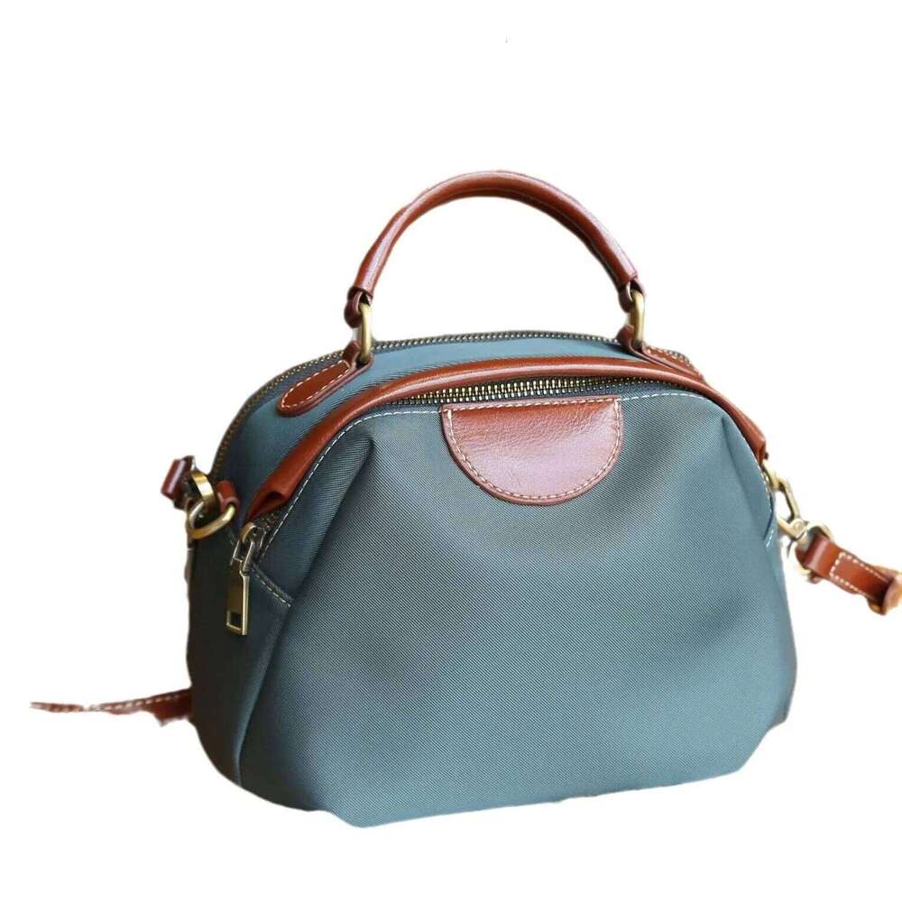large capacity womens shoulder simple fashionable color blocking shell tote practical commuter bag separator