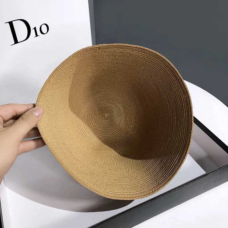 Summer Lace-up Mercerized Cotton Bucket Hats Women Summer Thin Sunshade Wide-brimmed Fisherman Cap Ins Casual Fashion Sun Hat Y250707