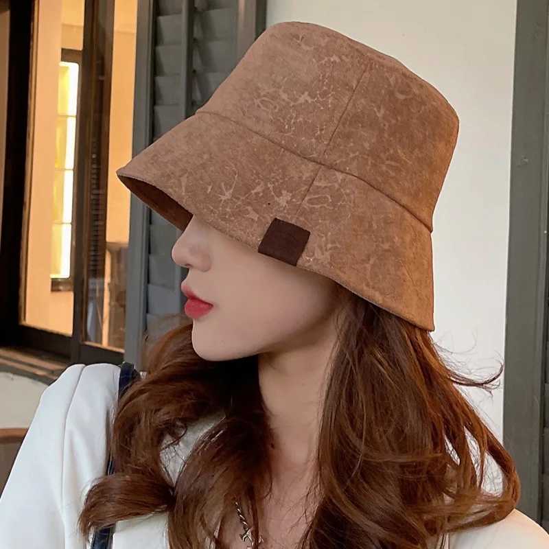 Bucket Hat Women Spring Summer Sunshade Fashion Design Sun Hat Vintage Y250707