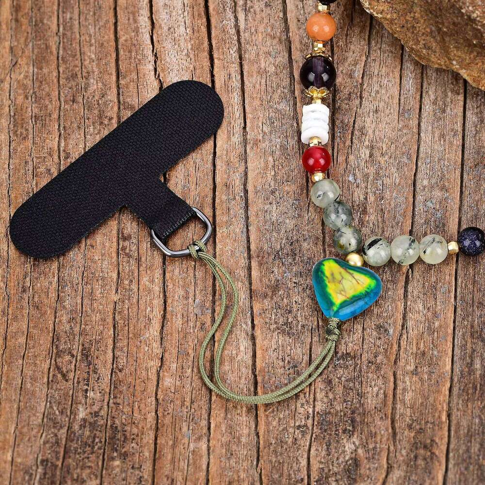 New Hot Selling Aidi Stone Lanyard Colorful Mobile Phone Chain Accessories