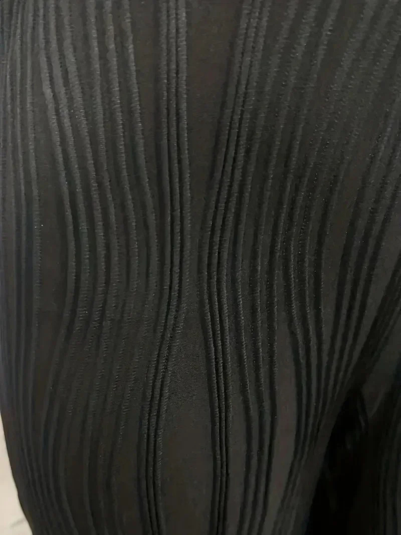 Plus Size 1XL5XL Womens Fashion Transparent Mesh Patchwork HighWaist Pants Casual Comfortable Solid Color Flare 250628