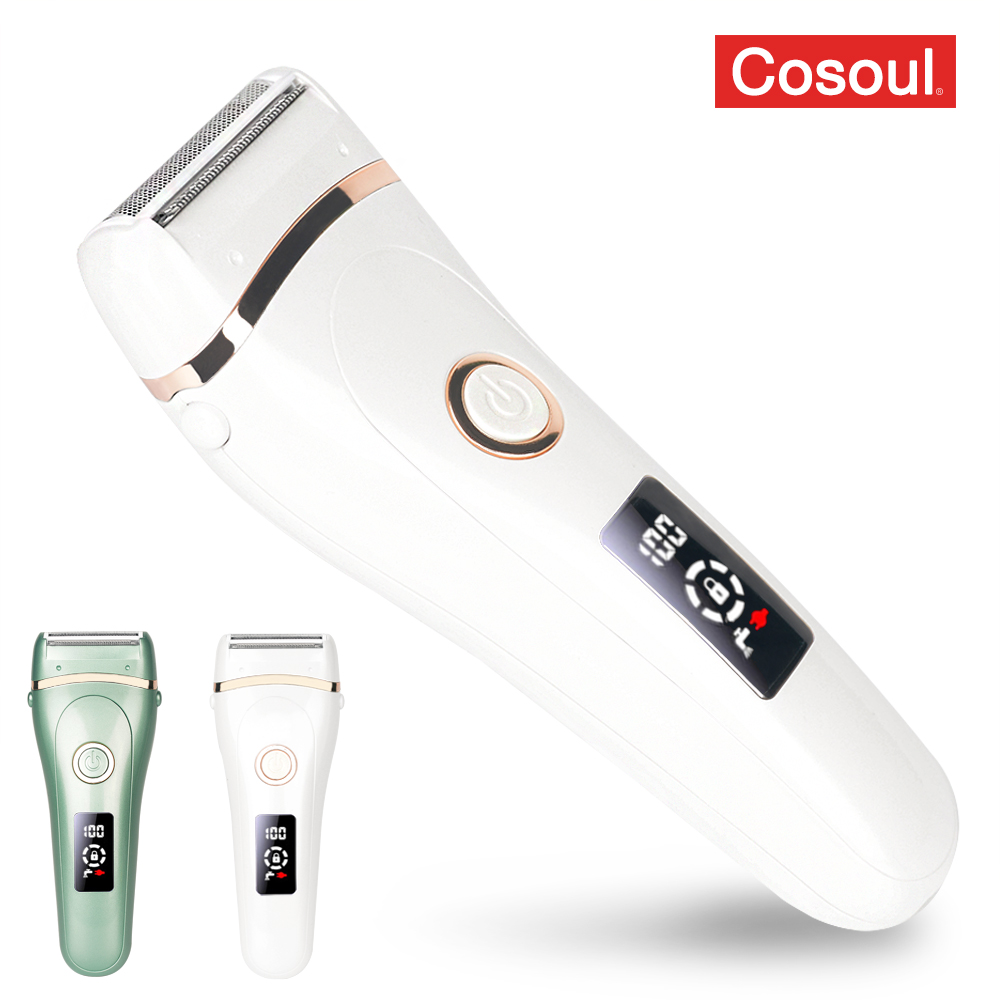 Electric Lady Shaver Bikini Trimmer Painless Electric Razor for Women Epilator Underarm Leg Pubic Hair Remover Body Hair Removal