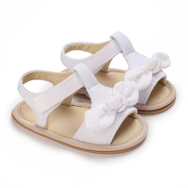 New Solid Color Casual And Comfortable 0-18M Baby Girl Sandals Breathable And Lightweight Summer Butterfly Open-Toe Sandals R250707