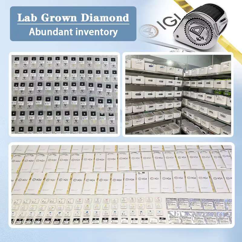 CVD 1-1.5ct Round Cut IGI Certified Wholesale Lab Created Diamond VVS2 CVD Lab Grown Diamond for Jewelry
