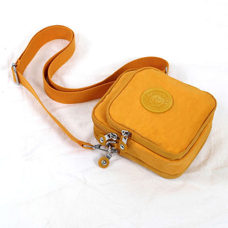 2024 New Three-Layer Phone Bag for Women, Crossbody Mini Bag, Versatile Summer Oxford Canvas Walking Coin Purse