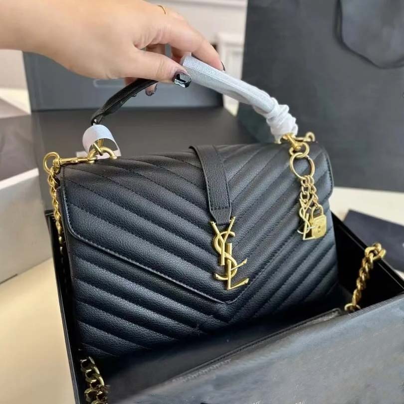 Designer Bag Shoulder Bag Luxury Black Handbag Gold Silver Chain Bag Versatile Classic Leather Lady FashionY Type Quilted Lattice Chains Flap Handbag Envelope Bag