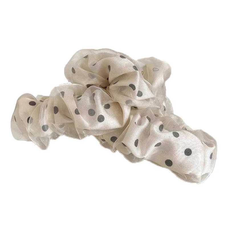 1pc Korean version of temperament mesh wave point grab clip womens high-end feeling braided hair shark clip grab Z250707