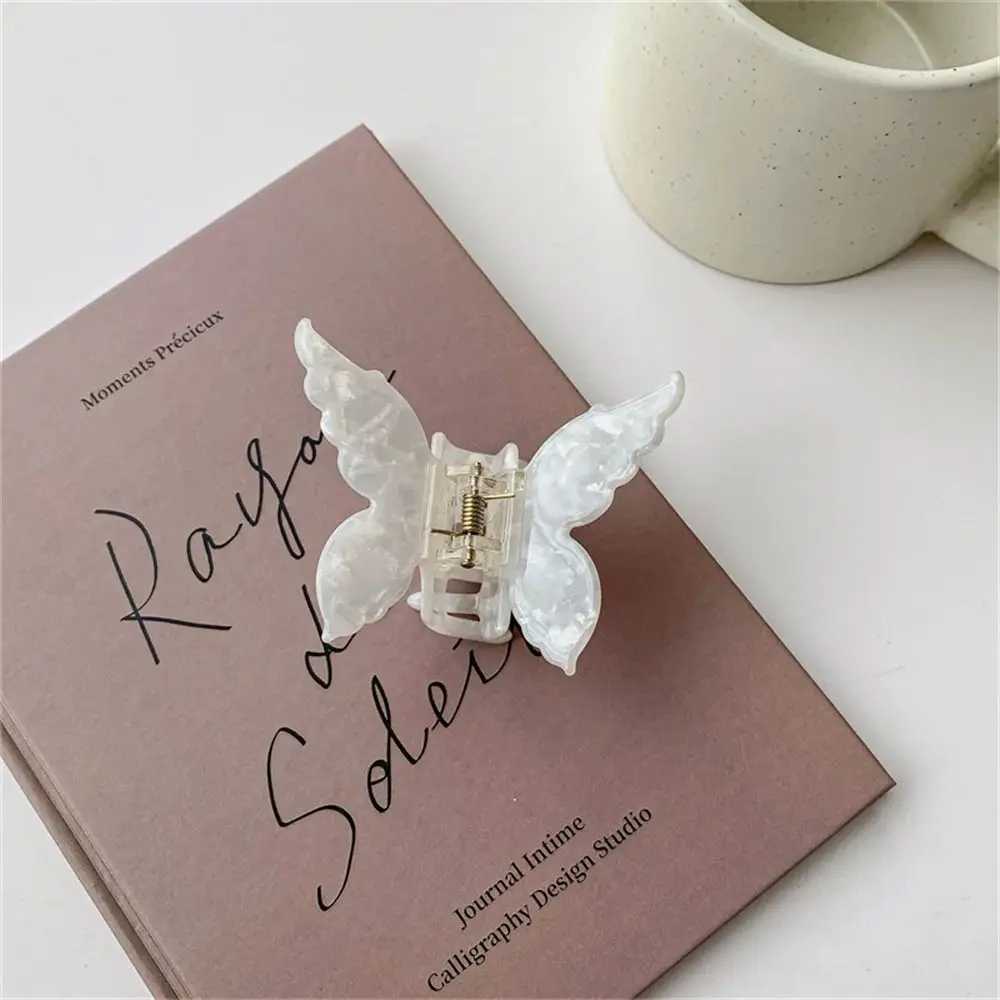 New Acetate Fiber Butterfly Hair Claw Colorful French Hair Styling Tools Accessories Retro Hair Clips Sweet Hair Clip Y250707