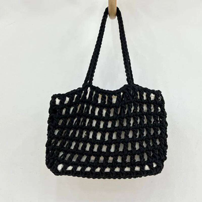 Women's Bags Designer Beach Casual Tote Bags Designer Bag And Handbags For Women New In Nylon Artificial Crochet Weave Drawstring Closure