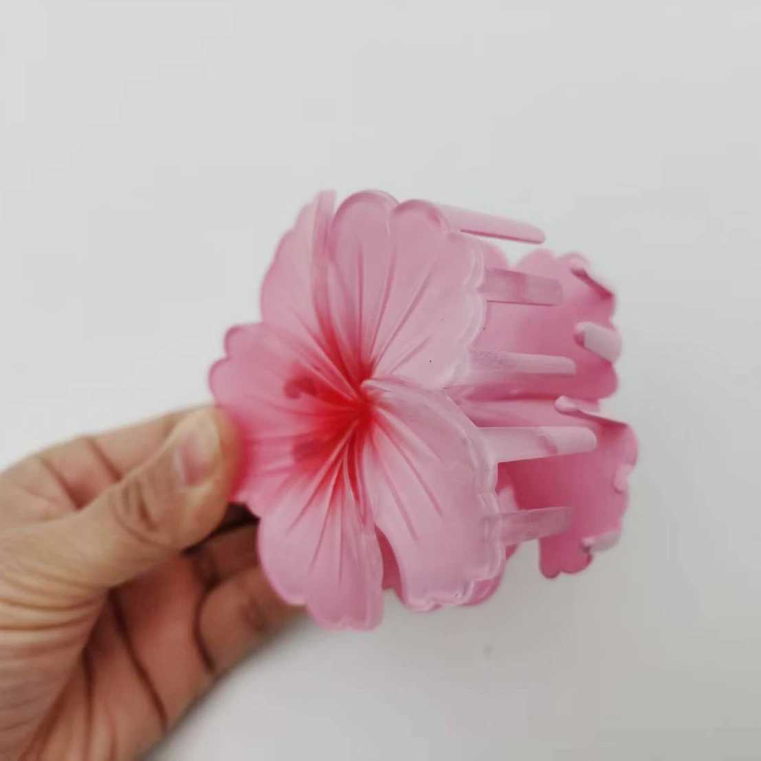 3pcs/set Floral Hair Claw Clips Set for Women Spring Beach Kawaii Hair Accessories Bauhinia Flower Clips Cute Summer Essentials Y250707