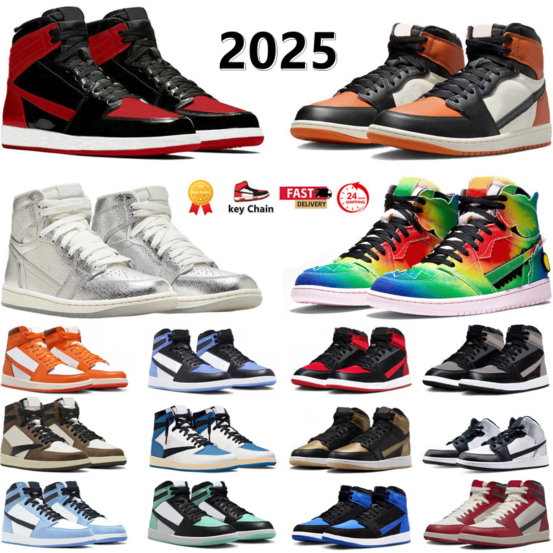 1 high 1s mens basketball shoes Shattered Backboard UNC Reimagined Union x Varsity Red Satin Bred Patent UNC Toe StarFish men women trainers sports sneaker