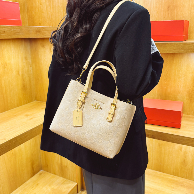 Designer 2025 New Fashion Printed Large Capacity Versatile Elegant Commuter Tote Shoulder Crossbody Light Luxury Women's Bag