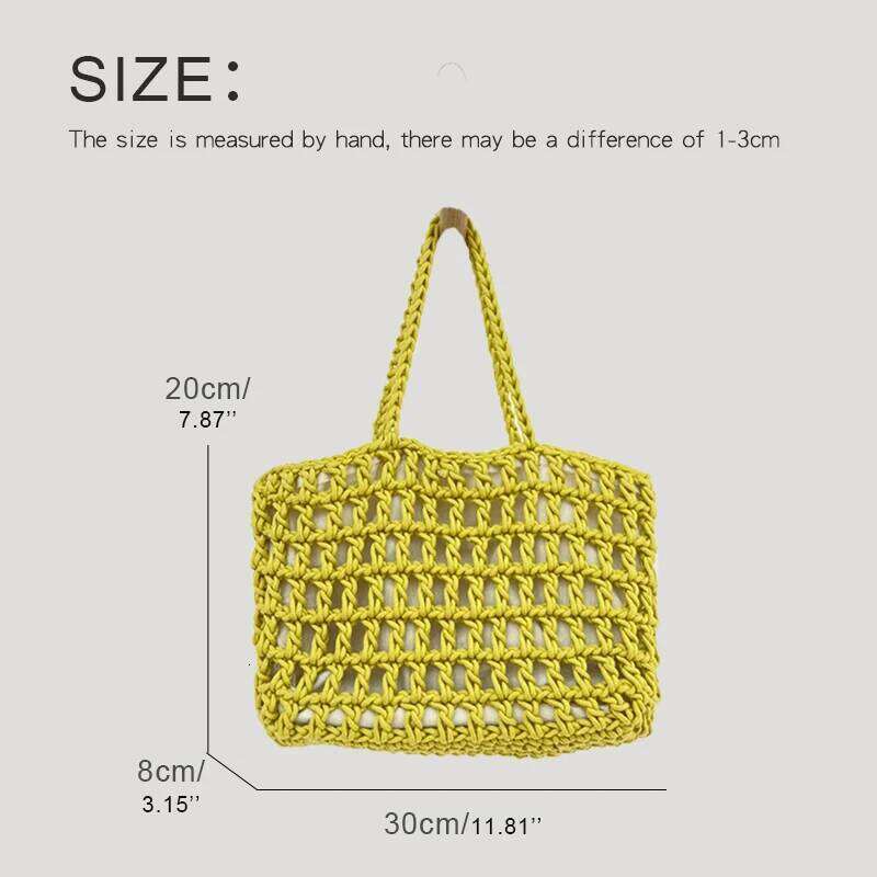 Women's Bags Designer Beach Casual Tote Bags Designer Bag And Handbags For Women New In Nylon Artificial Crochet Weave Drawstring Closure