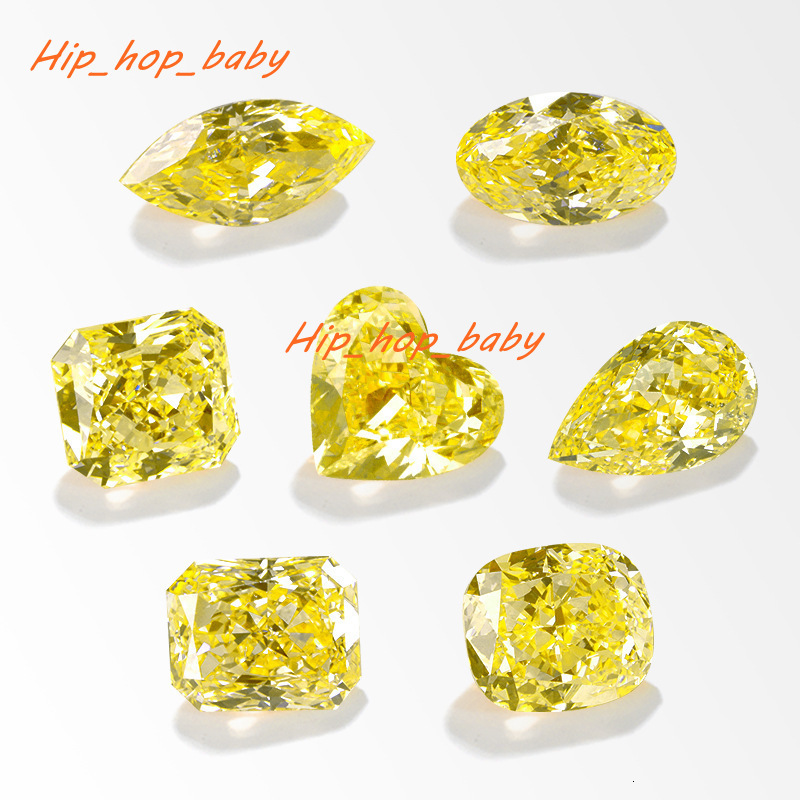 IGI Certified VS SI Synthetic Lab Grown Loose Diamonds Fancy Yellow Cushion Cut CVD Lab Created Yellow Diamond