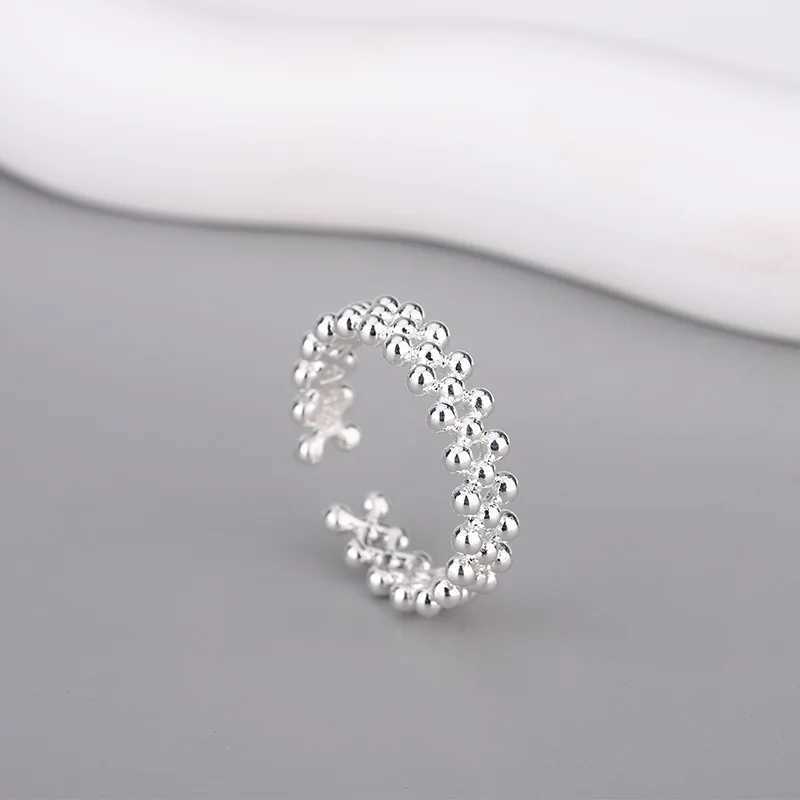 925 Sterling Silver Bilayer Ball Own Rings For Women Wedding Luxury Quality Jewelry Accessories Jewelry Argent 925 XJ250707