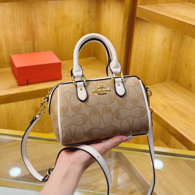 Designer High-End Feel for Women 2025 New Printed Elegant Boston Versatile Pillow Shoulder Crossbody Light Luxury Women's Bag