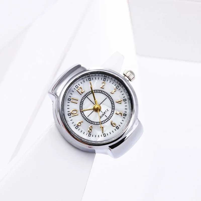 1PCs Vintage Punk Quartz Watch Rings for Couple Women Men Hip Hop Cool Elastic Stretchy Watch Finger Rings Fashion Jewelry M250620
