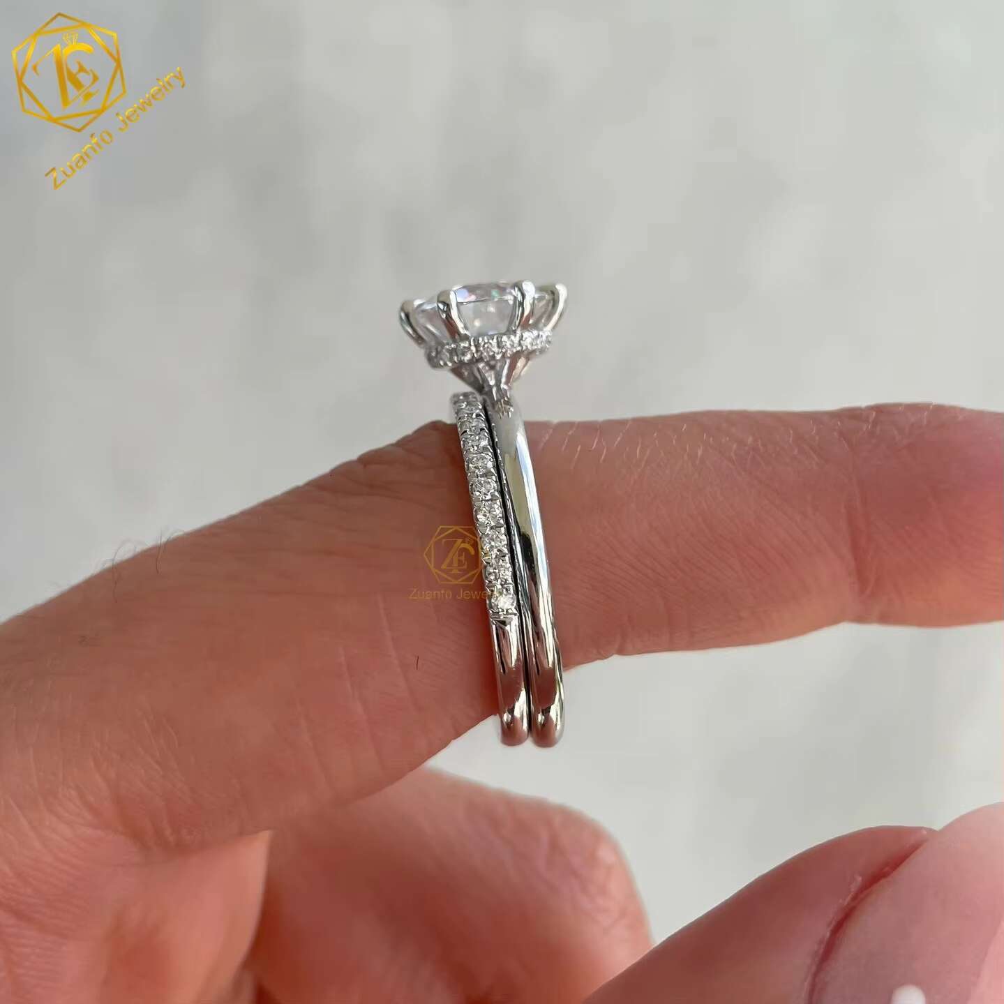 Customize GIA IGI Certified 1 CT HPHT Lab Diamond Ring Jewelry AU750 18K Lab Grown Diamond Engagement Ring Women