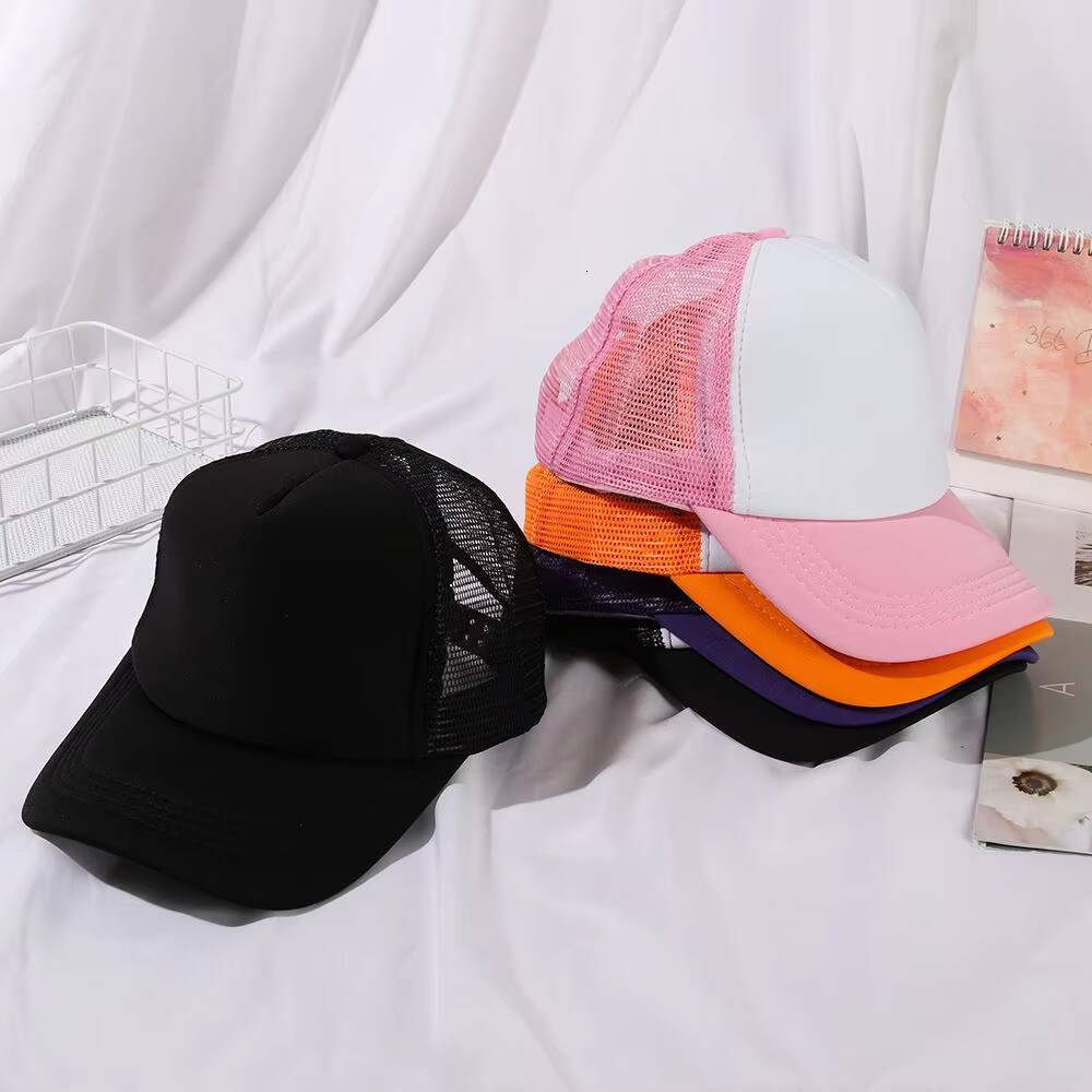 1PC Fashion Unisex Plain Baseball Adjustable Trucker Flat Visor Cap Snapback Mesh Curved Men Women Casual Sun Summer Hat ddmythur