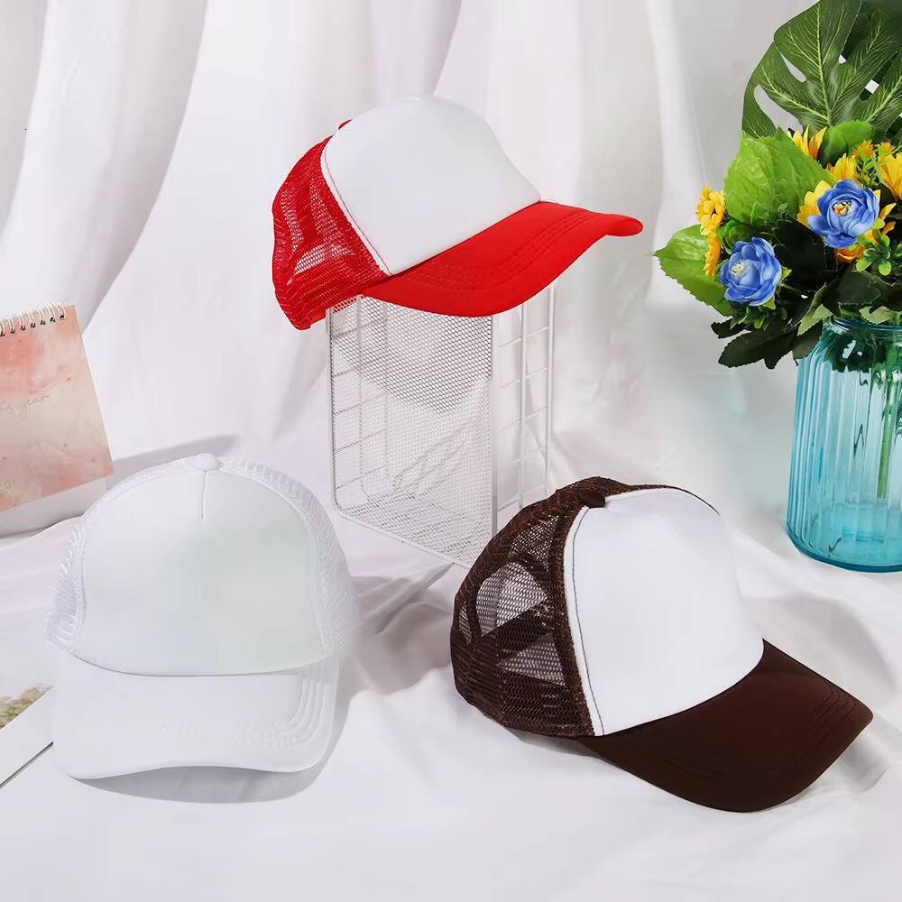 1PC Fashion Unisex Plain Baseball Adjustable Trucker Flat Visor Cap Snapback Mesh Curved Men Women Casual Sun Summer Hat ddmythur