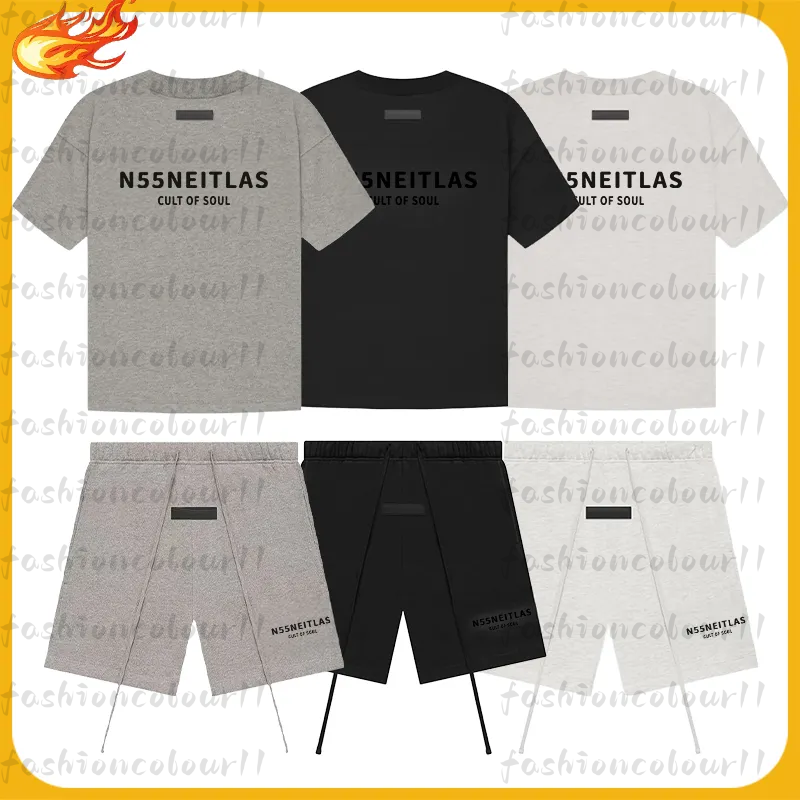 essential shorts Designer Shorts Mens Shorts High Quality Letter Printed Sports essentials Short Loose Oversize Style Drawstring Knee Length With Shirt Set US Size