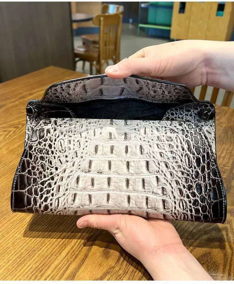 New Fashion Genuine Women Long Wallet Alligator Real Leather Female Organizer Clutch Girl Lady Gift Cash Purse