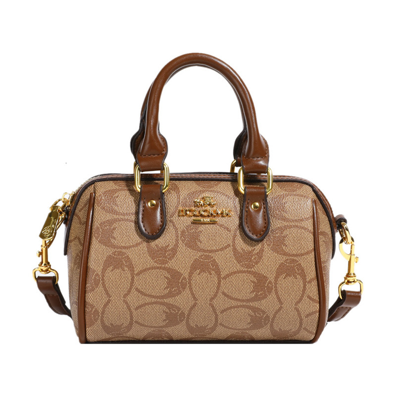 Designer High-End Feel for Women 2025 New Printed Elegant Boston Versatile Pillow Shoulder Crossbody Light Luxury Women's Bag