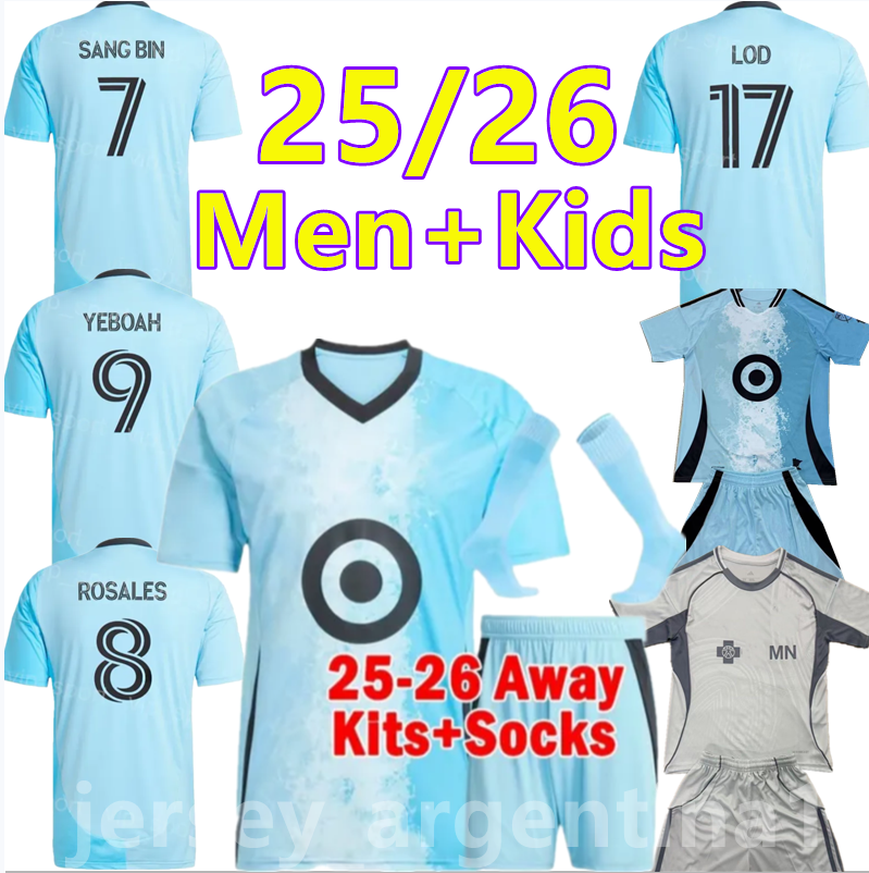 25 26 Minnesota United FC Soccer Jerseys PUKKI LOD TRAPP BOXALL FRAGAPANE DOTSON REYNOSO TAPIAS 24 25 football men and kids shirt 4XL 999
