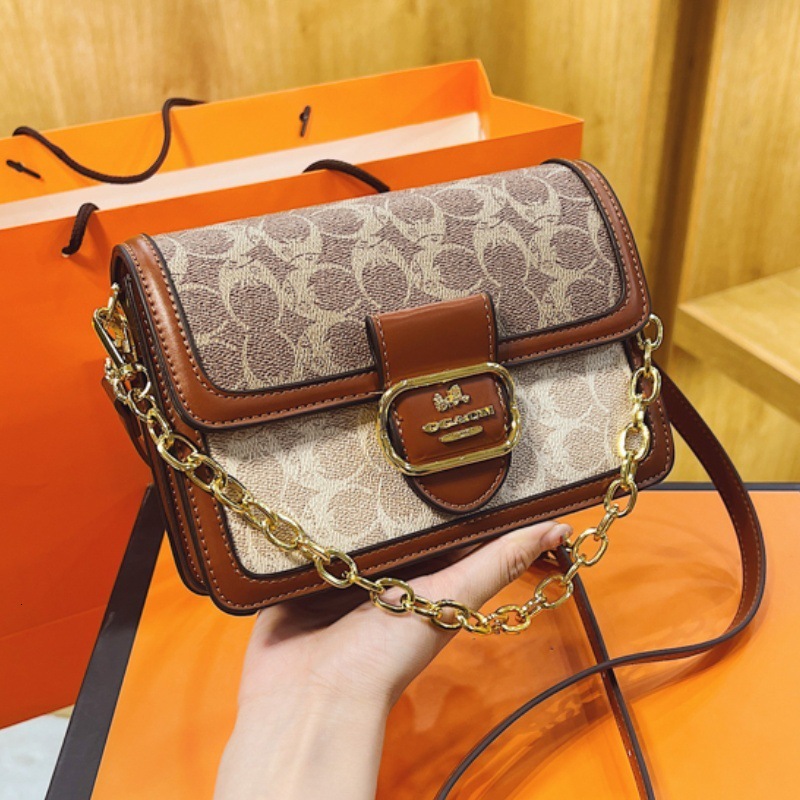 Designer High-End French Style for Women 2025 New Trendy Fashion Chain Versatile Crossbody Shoulder Small Square Light Luxury Women's Bag