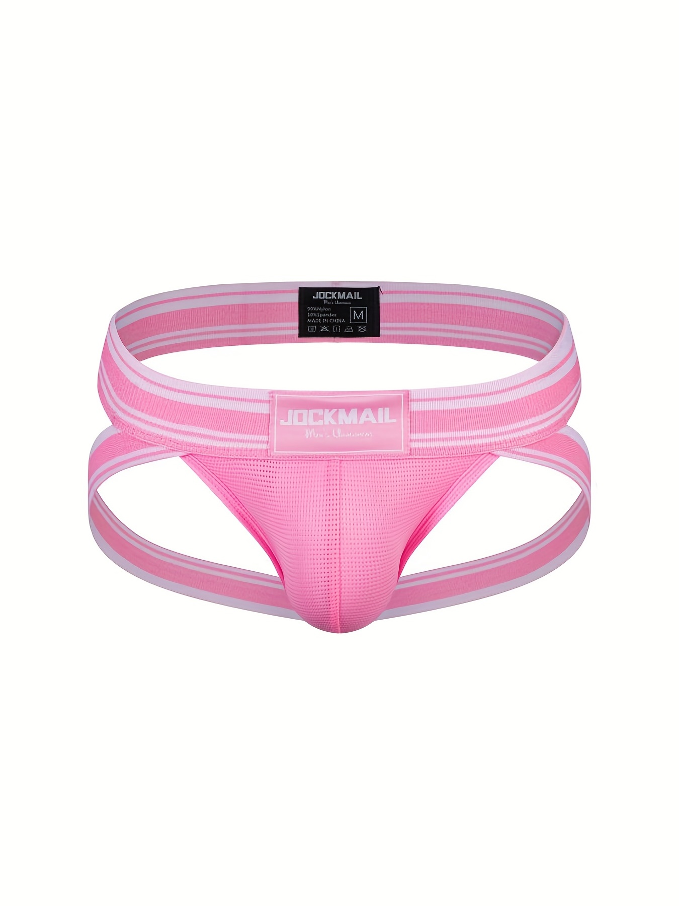 UpUns JOCKMAIL Sexy Mens Mesh Thong T-Back Underwear Sports Lingerie Elastic Breathable Shorts Wholesale Free Shipping