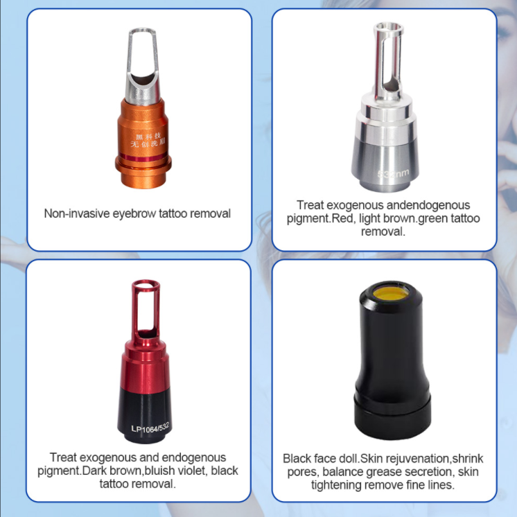 2 In 1 Laser Diode Nd YAG Picosecond Laser 755NM 808NM 1064NM Portable Ice Cooling Hair Tattoo Removal Machine