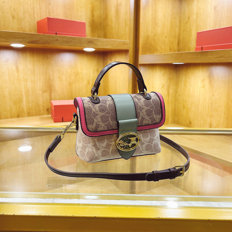 Designer French Niche for Women 2025 New Fashion Printed Shoulder Handheld Small Square Light Luxury Women's Bag