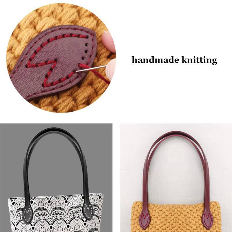 2Pcs 60cm PU Leather Handle Shoulder Strap Replacement Handbag Belt Straps For DIY Women Handmade Bag Accessories ddmynov