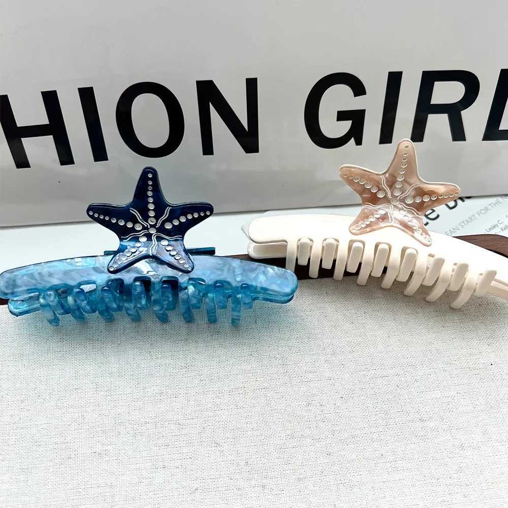 DuoShang Summer Ocean Series Starfish Hair Claw Acetate Claw Clips Spliced Starfish Crab Hair Clips for Women Hair Accessories Z250707