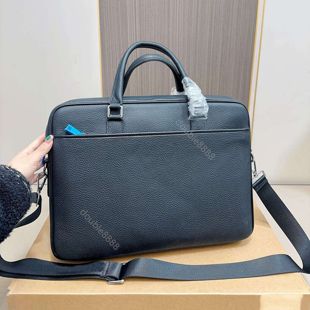 designer Man's cross-grain pure leather briefcase high-end quality luxury handbag messenger bag commuter bag classic business casual Laptop bags travel bag