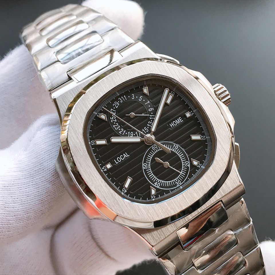 Fashion Classic Mens High Quality Automatic Mechanical Movement 40MM Stainless Steel Strap Business Watch Montre de Luxe