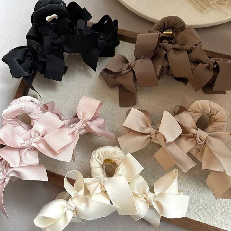 1pc Korean elegant and cute bow clip new high-end style large hair volume shark clip back of the head disc hair clip Z250707