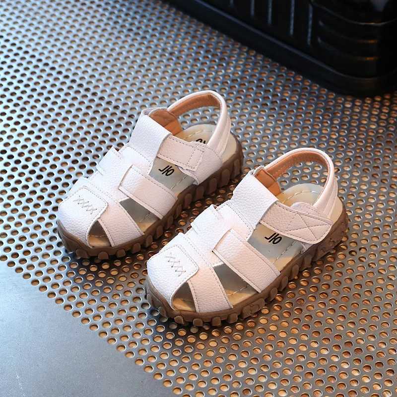 2020 Boys Leather Sandals 100% Soft Leather In Summer The New Boys And Girls Children Beach Shoes Kids Sport Sandals Princess S R250707