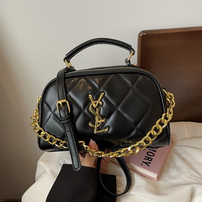 Designer 2025 New Elegant Single Shoulder Crossbody Fashionable Niche Soft Leather Handbag Large Capacity Light Luxury Women's Bag