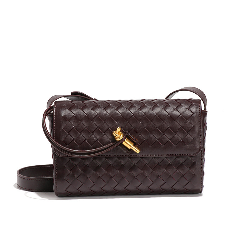 Designer Bags for Women Square Woven Bag Fashion Pu Leather One-shoulder Crossbody Handbag