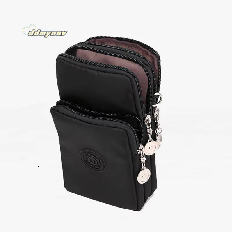 New Mobile Nylon Cell Phone Coin Strap Shoulder Bag Small Crossbody Bags for Women Wallet Travel Purse ddmynov