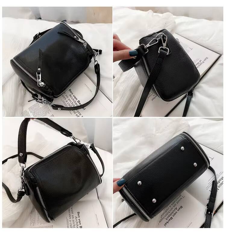 100 Genuine Leather Handbags Cowhide Women Shoulder Fashion Luxury Ladies Messenger Bags High Quality Female Tote bag ddmynov