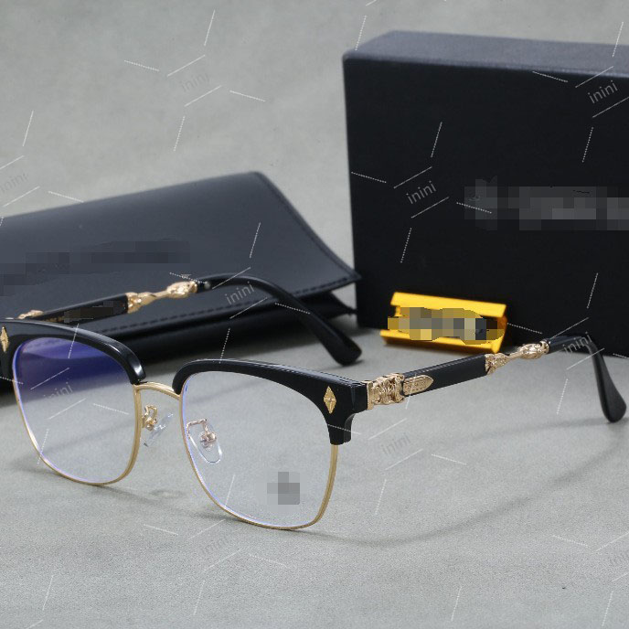 chrome sunglasses Luoxin Sword Male EVAGILIST Classic Pure Titanium Eyeframe Plate Half Frame Myopia Glasses Luxury Designer Glasses Sunglasses 2275