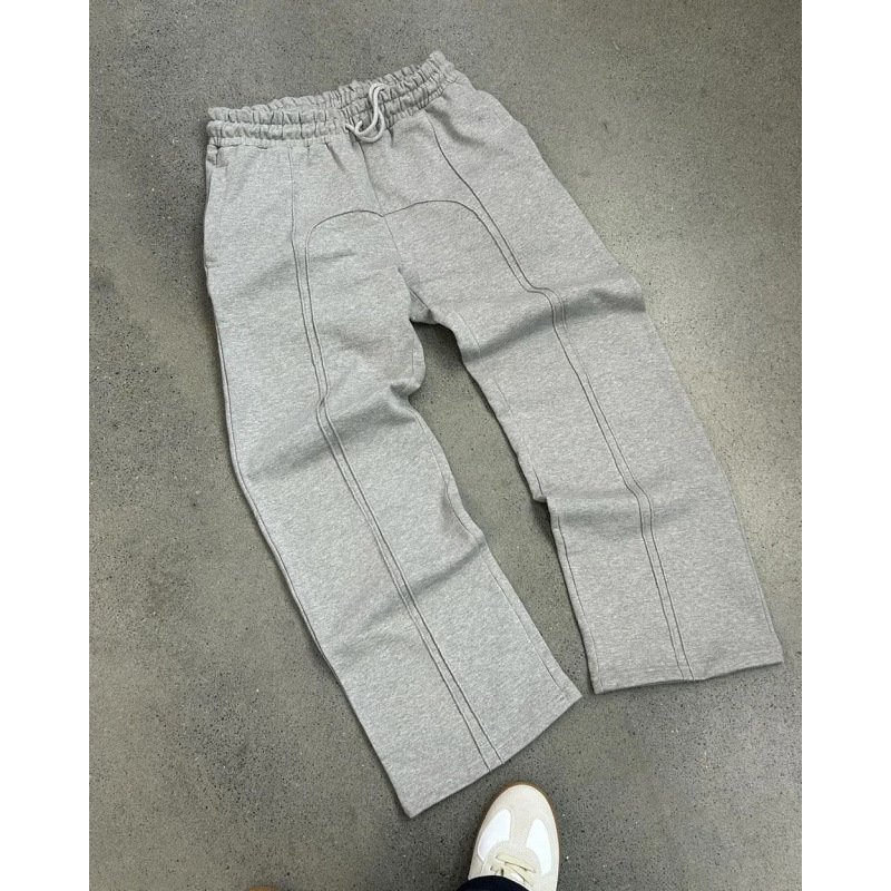 Elastic drawstring leg zipper casual sweatpants high street hip-hop streetwear