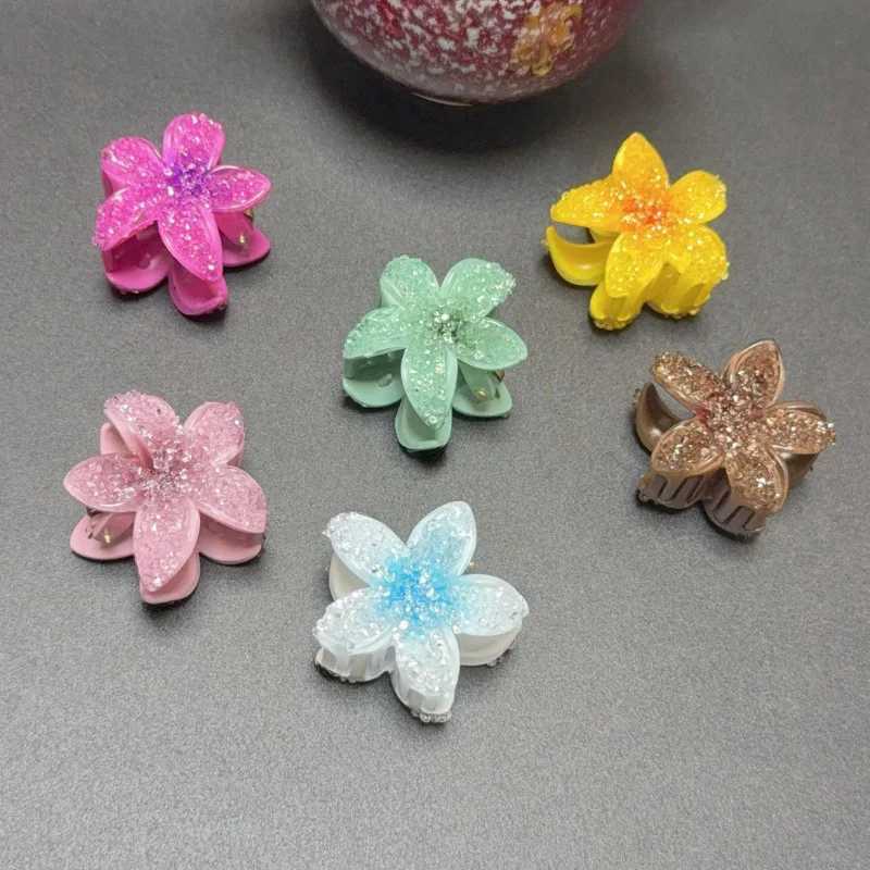 Sweet Transparent Crystal Egg Flower Shark Hair clip Claw For Women Girls New No Slip Crab Hairpin Hair Accessories Tool Gift Z250707